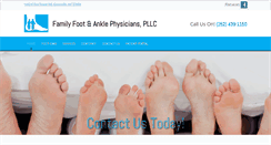 Desktop Screenshot of familyfootanklephysicians.com